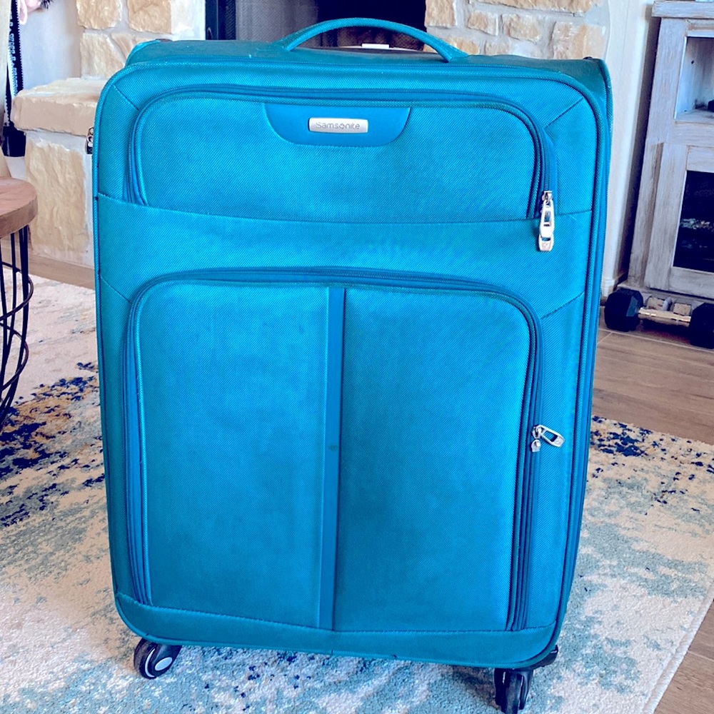 Turquoise Samsonite Suitcase